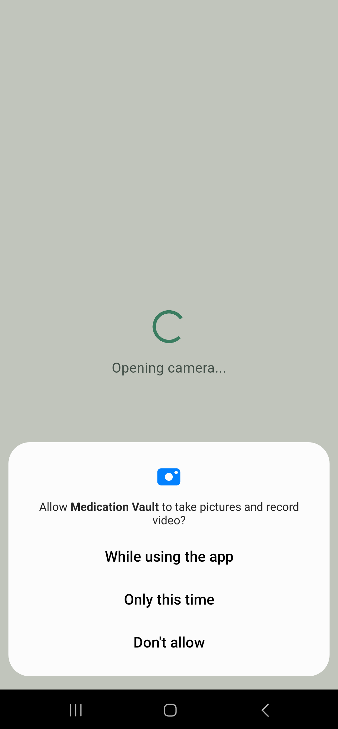 MedicationVault Proprietary AI Label Scanning Feature